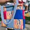Tote Bag Girls in the blue vintage
