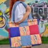 Tote Bag Girls in the blue vintage - Image 7