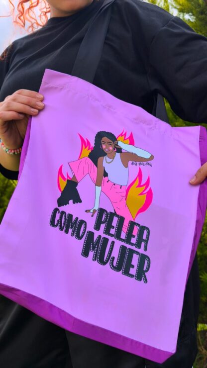 Tote Bag basico Pelea como mujer