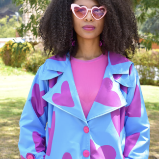 Parka corazón psicodélico