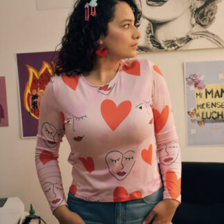 Blusa corazón encubierto